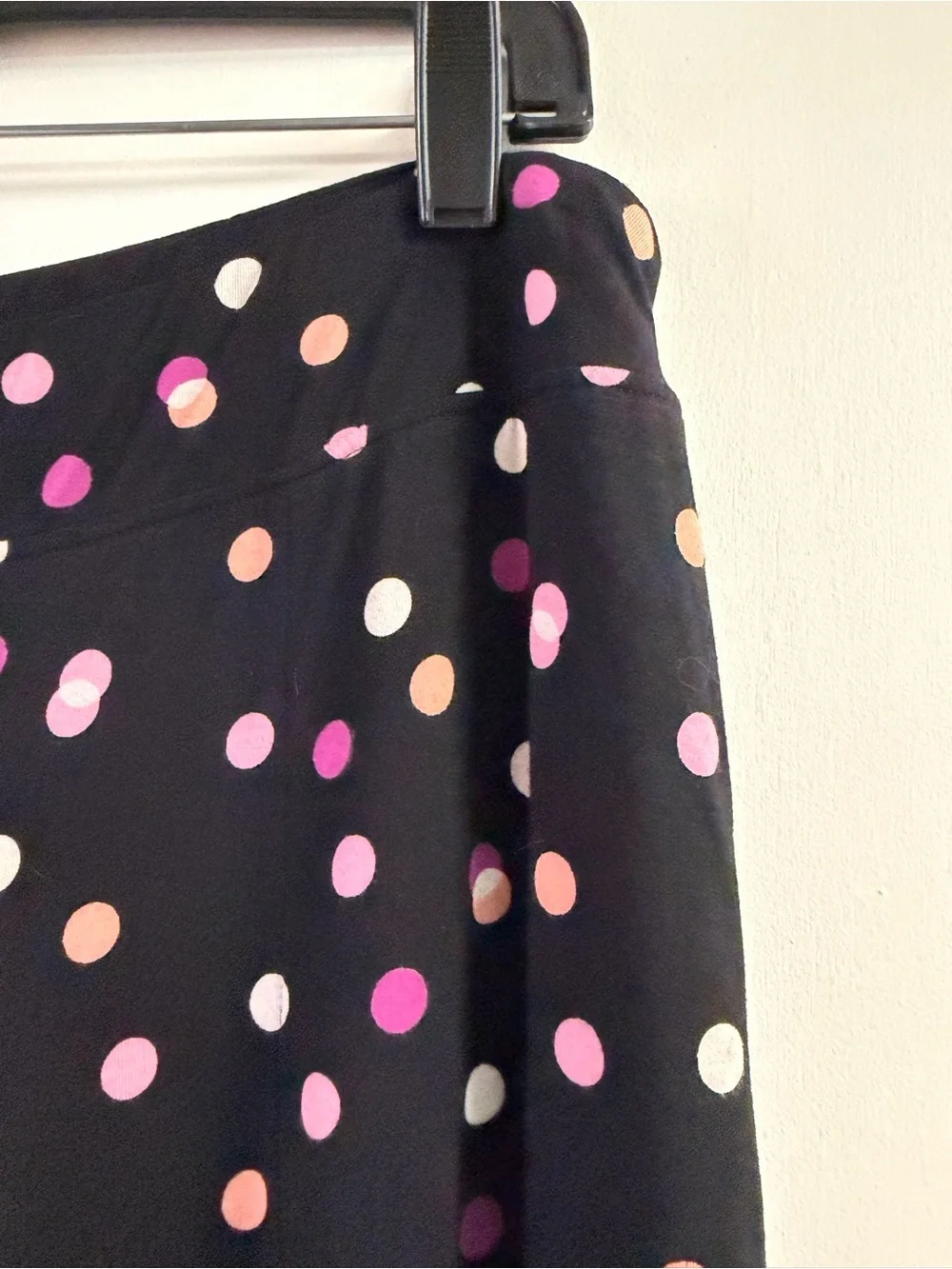 New Soma Cool Nights Black Pink Polka Dot Super Soft Pajama Pants Size L
